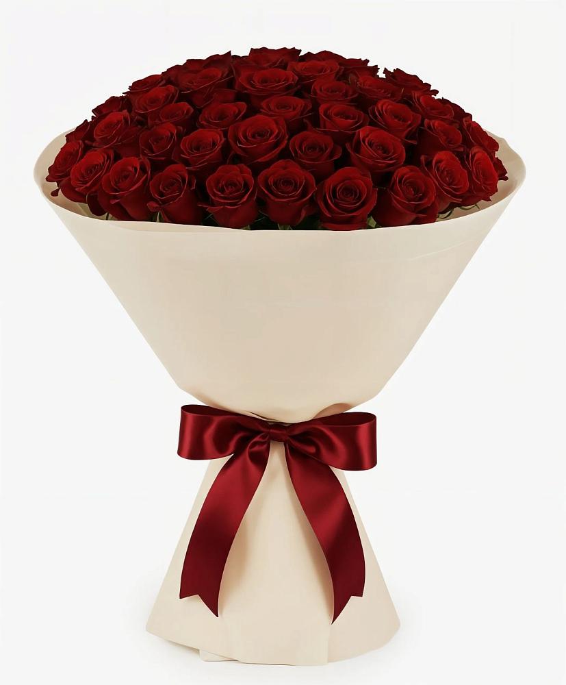 Букет 101 Бордовая роза Блэк Бакарра в Щёлково