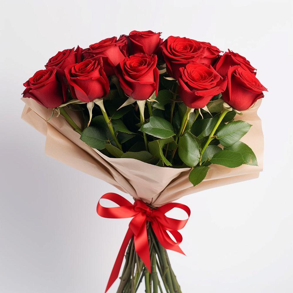 Букет 11 Красных роз Эдлесс Лав в Щёлково