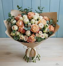 Букет цветов из:  Альстромерии и Розы #REPLACE_PRED# Щёлково