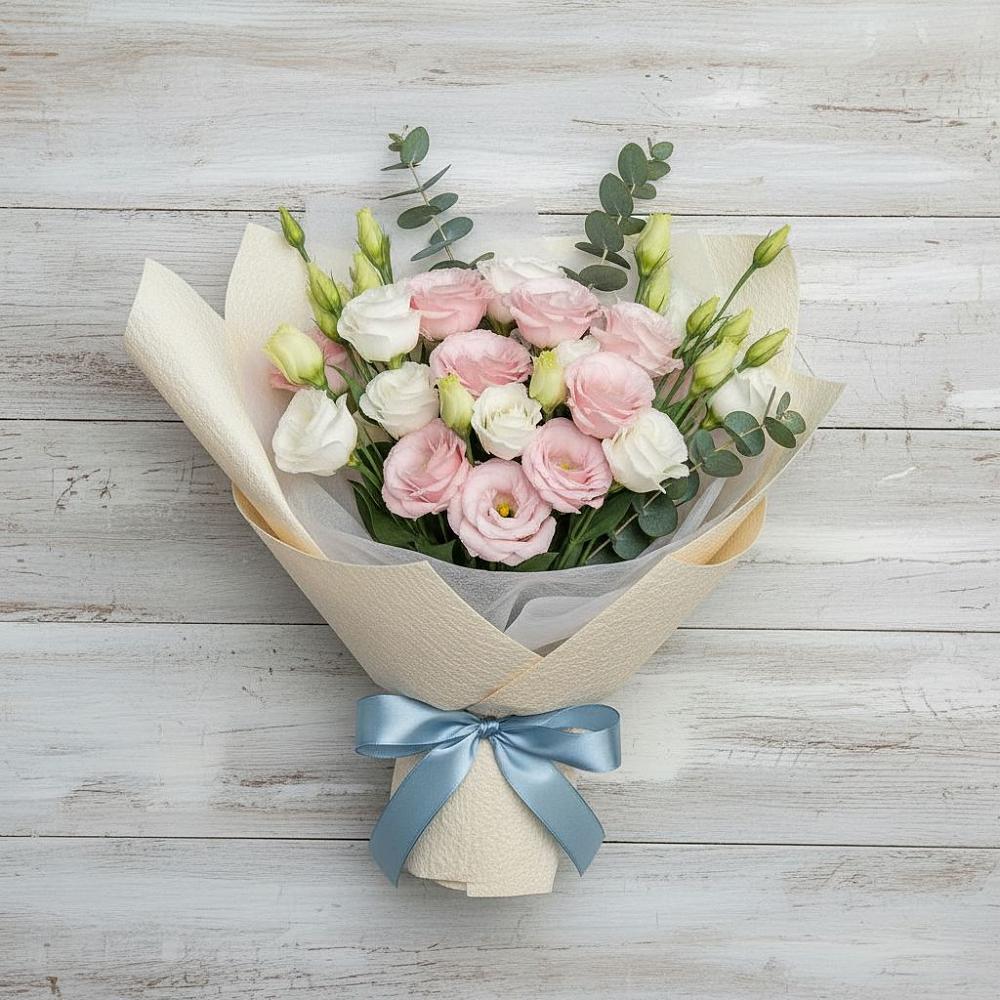 Букет цветов из: Лизиантусы в Щёлково